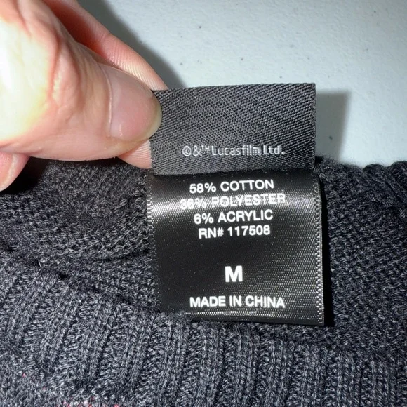 Star Wars Ugly Christmas Sweater Darth Vader Sweater Women’s Crew Neck Sz Medium - Picture 6 of 9